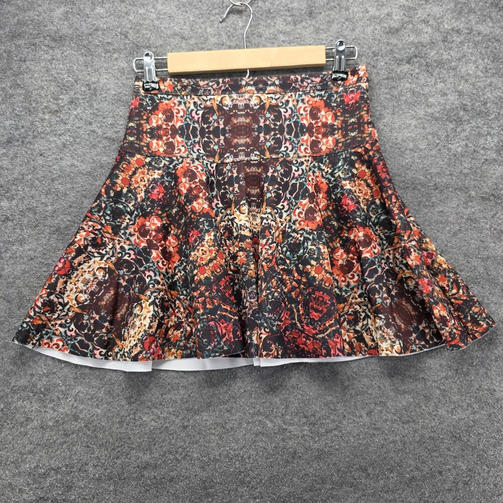 Abercrombie & Fitch Skirt Womens Small Baroque Floral Flare Mini Patterned
